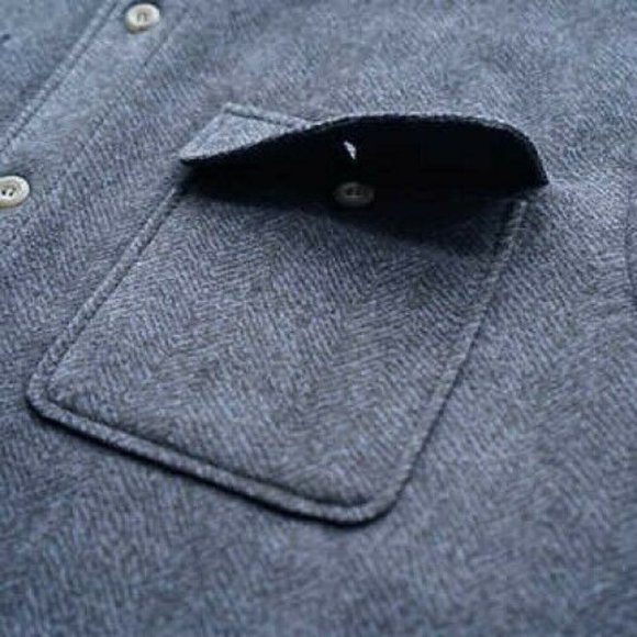 RUGGED ELEMENTS Men Fleece Lined Shirt Jacket--Dark Navy - Picture 4 of 8